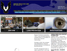 Tablet Screenshot of phoenixprotectivecorp.com